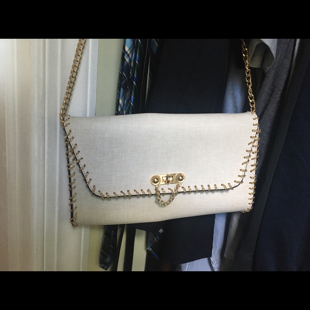 white purse